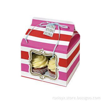 Environmental Cupcake Recycled Paper Boxes Trays Insert , G
